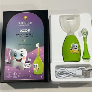 Clarimond Kids Sonic Electric Toothbrush - Green